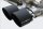 BMW M3 X-Drive 3.0 530PS Inoxcar Klappenauspuff 2x100 RS Black Edelstahl