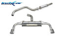 VW Golf 8 2.0 GTI 265PS-300PS Duplex-Sportauspuff 110mm...