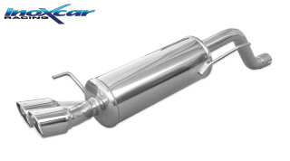 Abarth Punto Evo Alfa MiTo 60mm Sportauspuff 2x80mm X-RACE Edelstahl