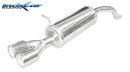 Renault Clio 4 900 75PS-90PS Sportauspuff 2x80mm Edelstahl