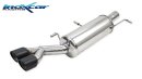 Peugeot 308 Sportauspuff 2x80mm X-Race Black Matt Edelstahl