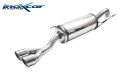 Fiat 1.4 95PS Sportauspuff 2x80mm X-RACE Edelstahl