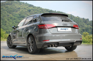 Audi A3 Sportback 2.0 TFSI Sport Quattro 4WD 190PS Mittelschalldämpfer Edelstahl