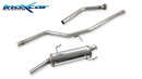 Peugeot 206 GTI 2.0 16V 136PS Rennsportauspuffanlage 54mm...