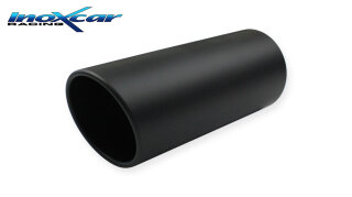 Universal-Endrohr 80mm X-Race Black Matt zum Anschweißen Edelstahl