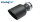 Universal-Endrohr 114mm Black Ceramic mit Anschlussrohr Edelstahl