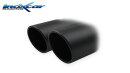Universal-Endrohr 2x80mm X-Race Black Matt mit...