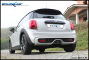 Mini Cooper SD 2.0D 170PS Endrohre ohne Schalldämpfer 2x90mm Racing Edelstahl