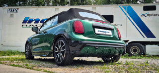 Mini Cooper S 2.0 Cabrio 204PS Duplex-Sportauspuff Racing Edelstahl