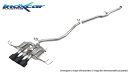 Honda Civic R 2.0i V-Tech 329PS Sportauspuffanlage 114mm Racing Black Ceramic 70mm Edelstahl