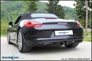 Porsche Boxster 981 2.7 Cabrio 265PS Sportauspuff 2x90mm X-Race Black Matt Edelstahl
