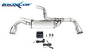 VW Golf 7.5 2.0 GTI 245PS Klappenauspuff 100mm X-RACE Edelstahl