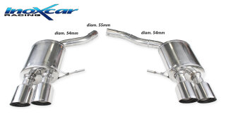 Porsche Macan 2.0 TFSI 245PS 70mm Duplex-Sportauspuff 2x100mm Racing Edelstahl