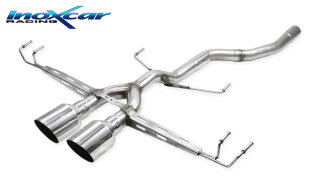 Honda Civic 1.5 Turbo 182PS Restyling Endrohre ohne Schalldämpfer 2x100mm Racing Edelstahl
