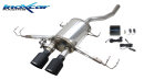 Honda Civic 1.5 Turbo 182PS Klappenauspuff 2x100mm Black...