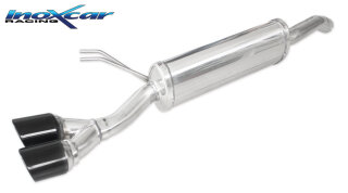 Fiat Bravo 198 1.4 16V T-Jet 150PS Sportauspuff 80mm X-RACE BLACK EDITION Edelstahl